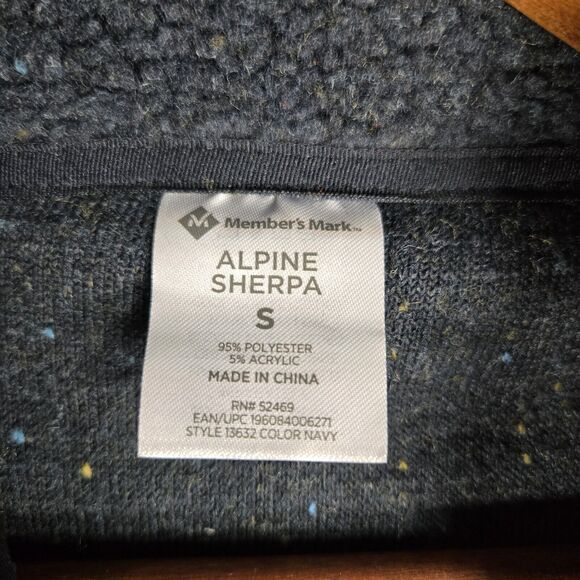 Member's Mark Men's Size Small Alpine Sherpa Pullover Speckled NWT - Picture 4 of 6
